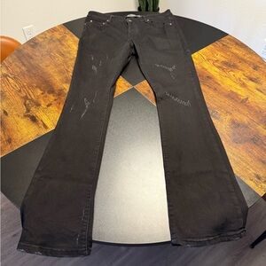 Valabasas Stacked Black Jeans
